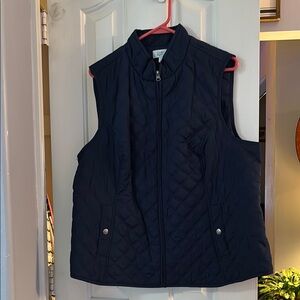 Croft & Barrow Navy Quilted Vest